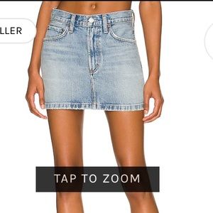 Brand new never worn Agolde denim Jean mini skirt